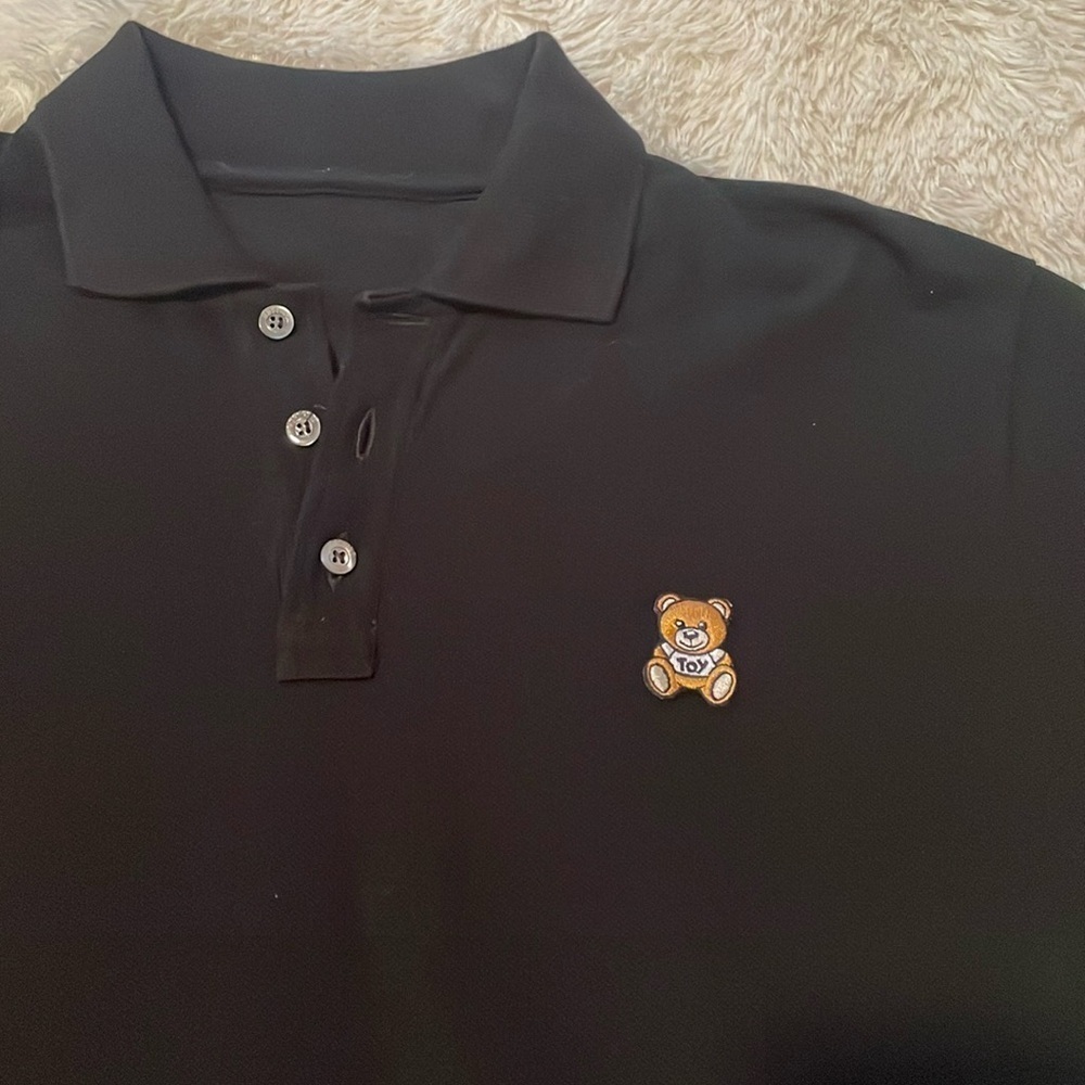 Moschino black short sleeve polo for men - Picture 9 of 13